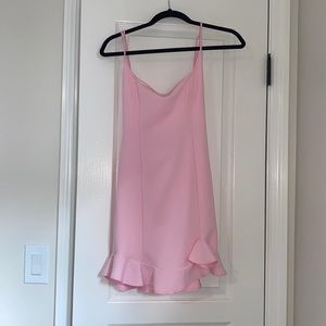 LUCY IN THE SKY pink mini dress